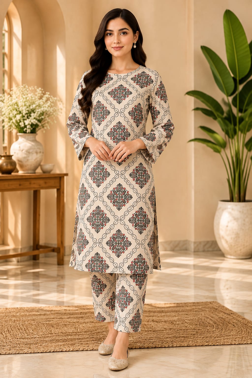 Premium 1 Piece Cotton Unstitched Suit | Soft & Comfortable Fabric