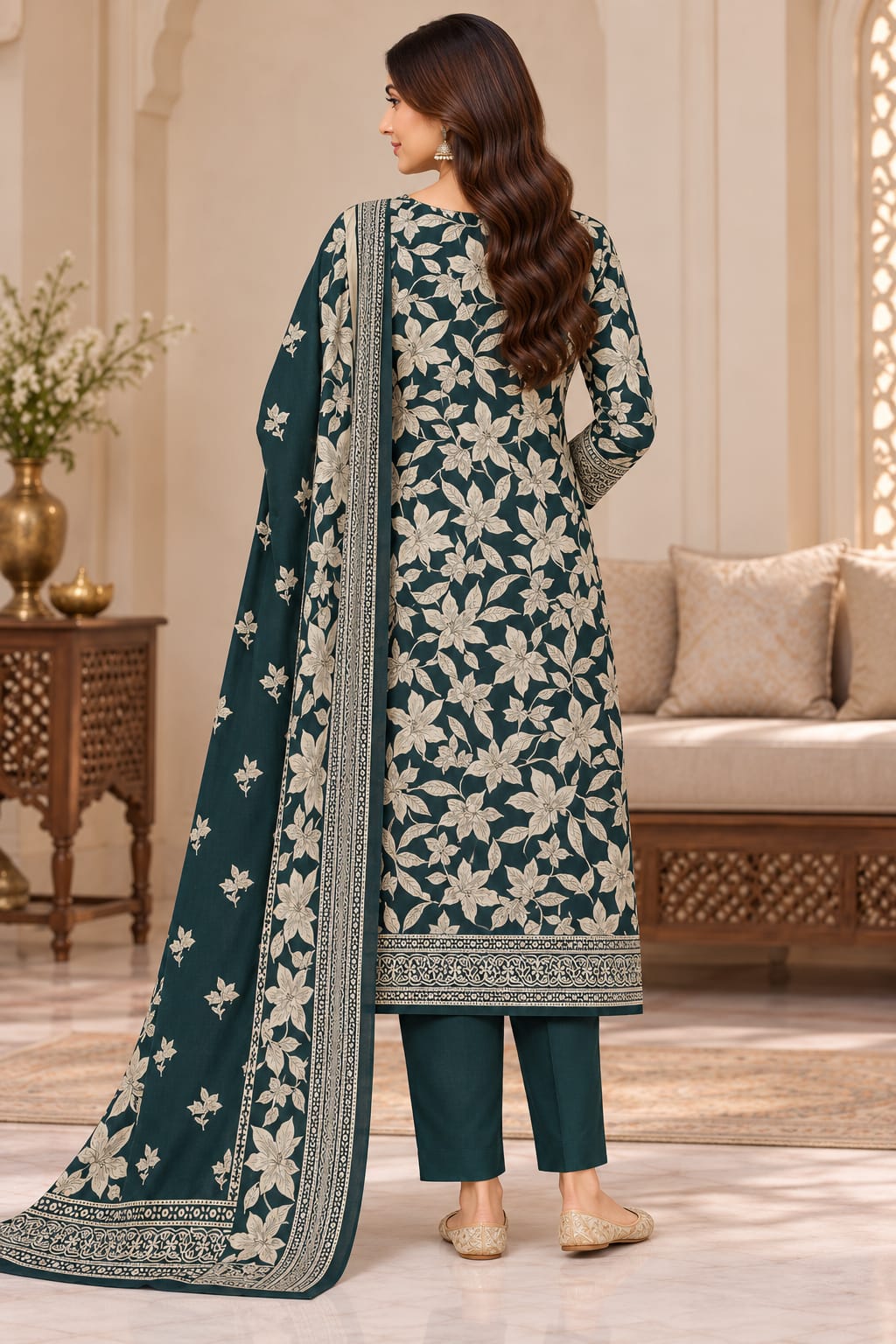Premium Unstitched 3 Piece Cotton