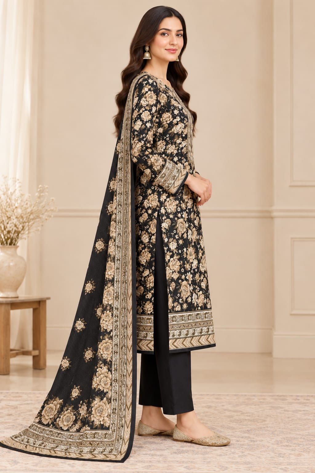 Premium Unstitched 3 Piece Linen
